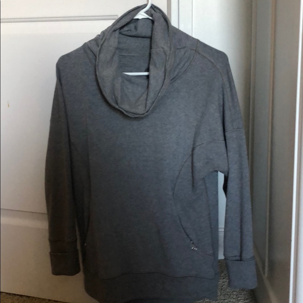 Lululemon cowl neck sweater with pockets